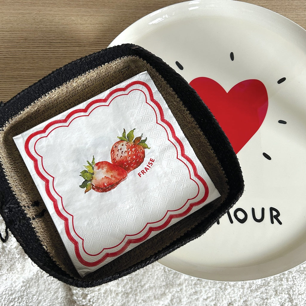 Plateau Rond Coeur en Métal - Opjet