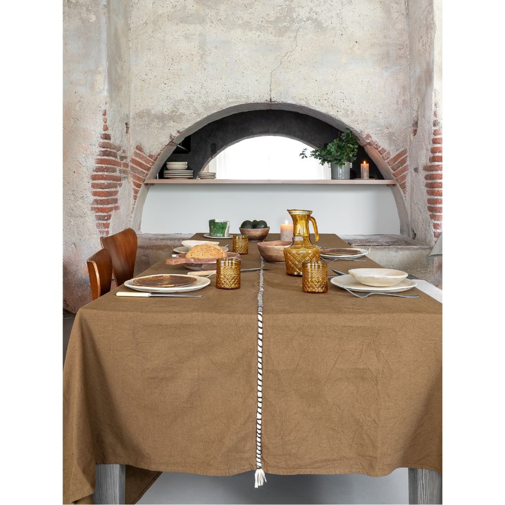 Nappe Estragon en Coton/Lin 200x300/200x350 cm - Bedandphilosophy