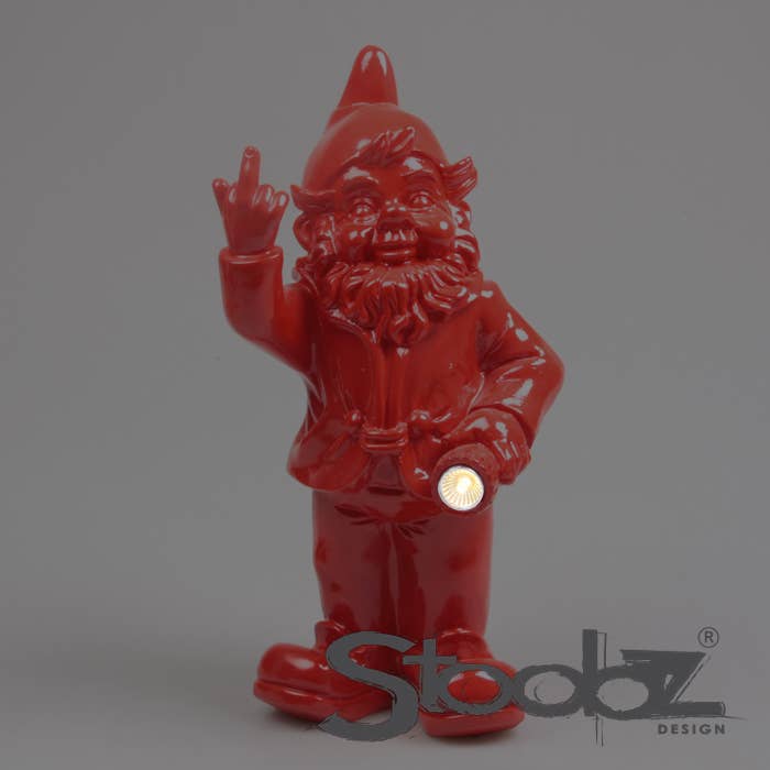 GNOME FUCK YOU SOLAIRE ROUGE 14X16X31 CM