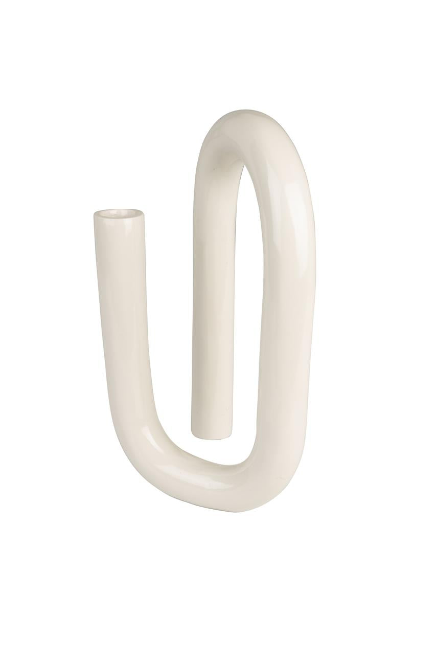 Bougeoir Tubo Beige L ou S - Zuiver