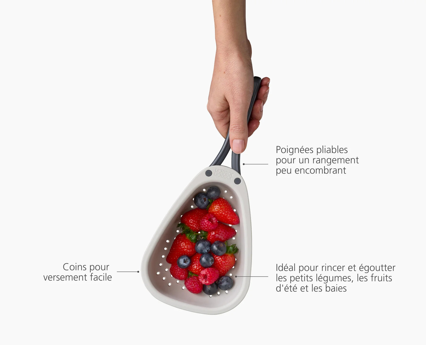Mini Égouttoir avec Poignées Pliantes Droplet - Jospeh Joseph