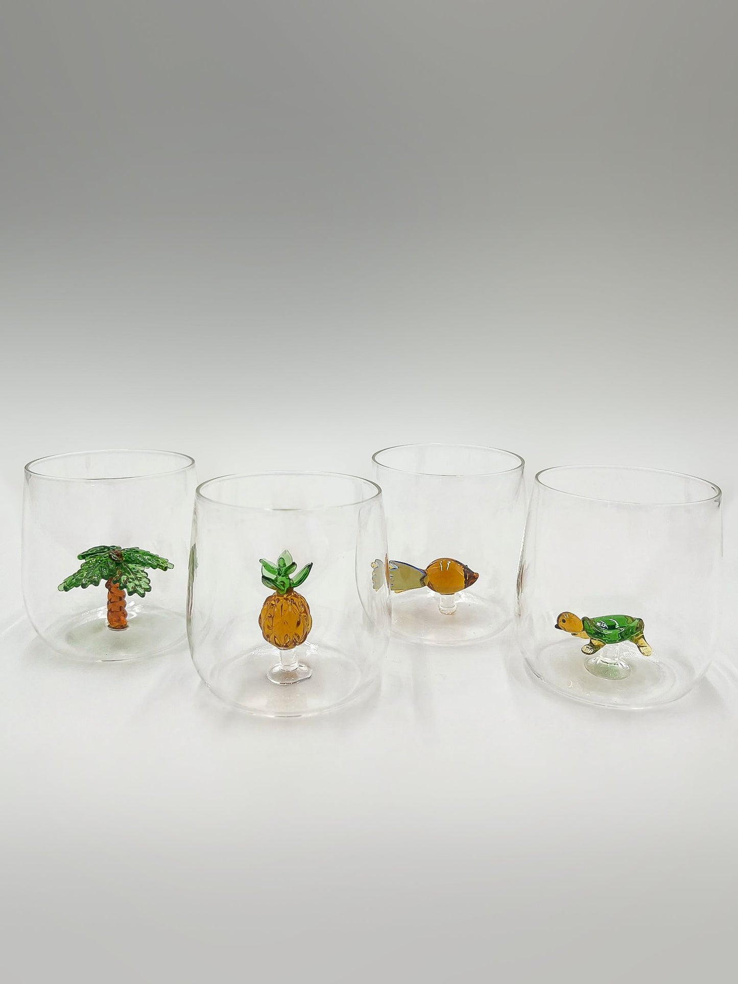 Verre à Eau avec Détails 3D Soufflé - Jacques Flamant