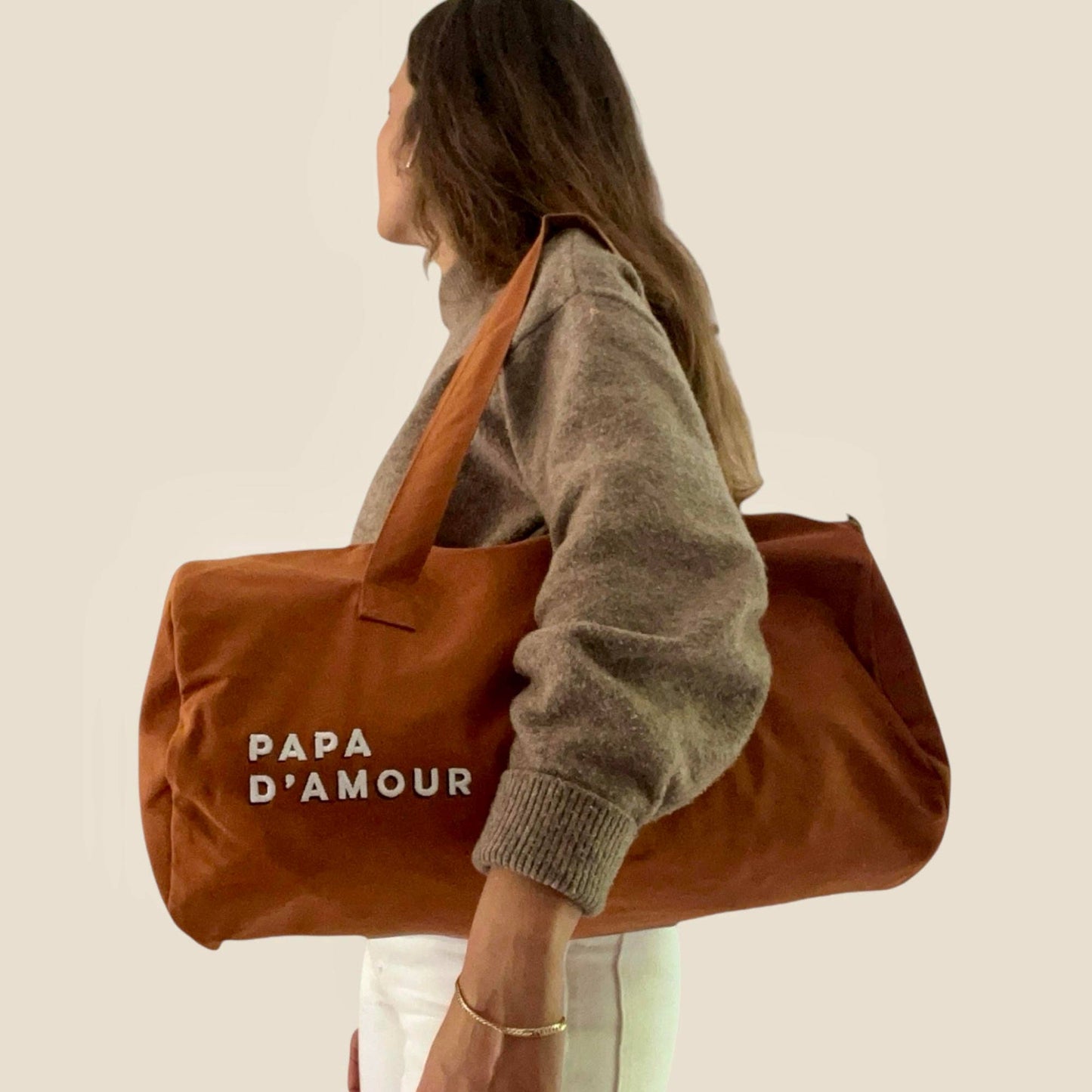 Sac Polochon "Papa d'Amour" Cuivre - Family Impact Stories