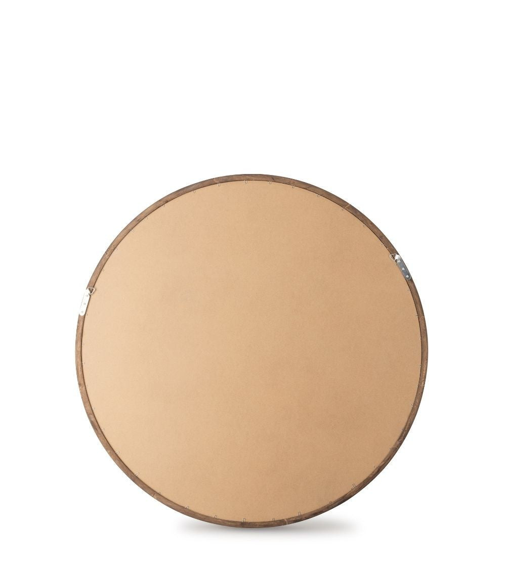 Miroir Rond en Noyer Laoul D.80 cm - Athezza