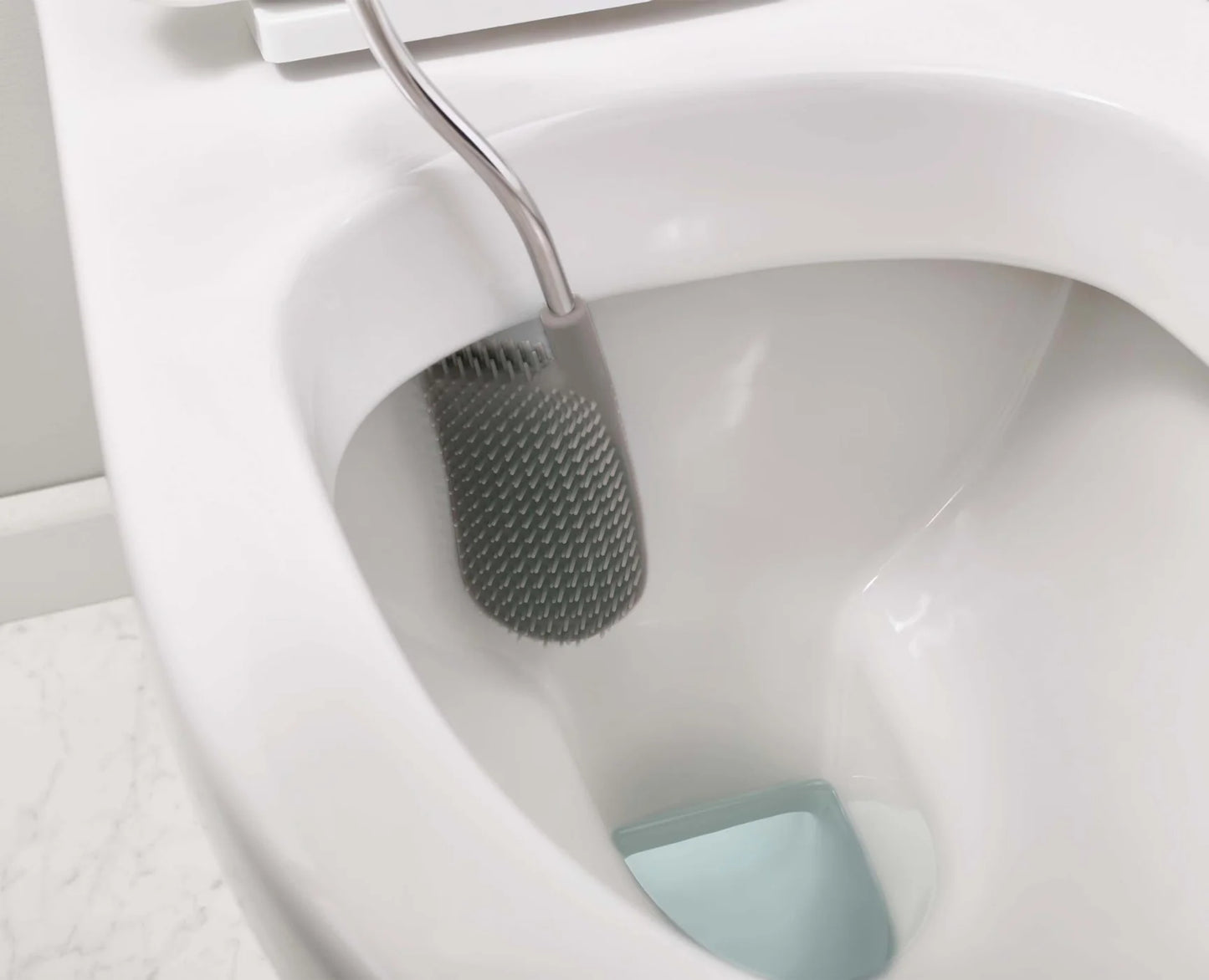 Brosse à Toilettes à Tête Flexible en Inox Flex - Joseph Joseph