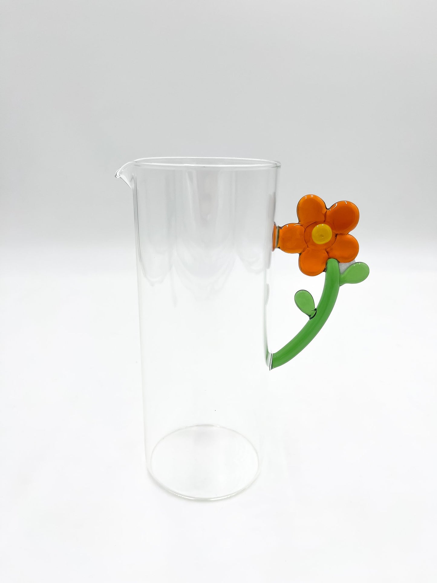 Pichet Anse Fleur en Verre - Jacques Flamant