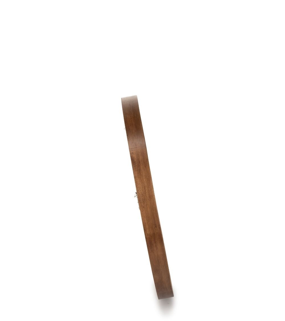 Miroir Rond en Noyer Laoul D.80 cm - Athezza