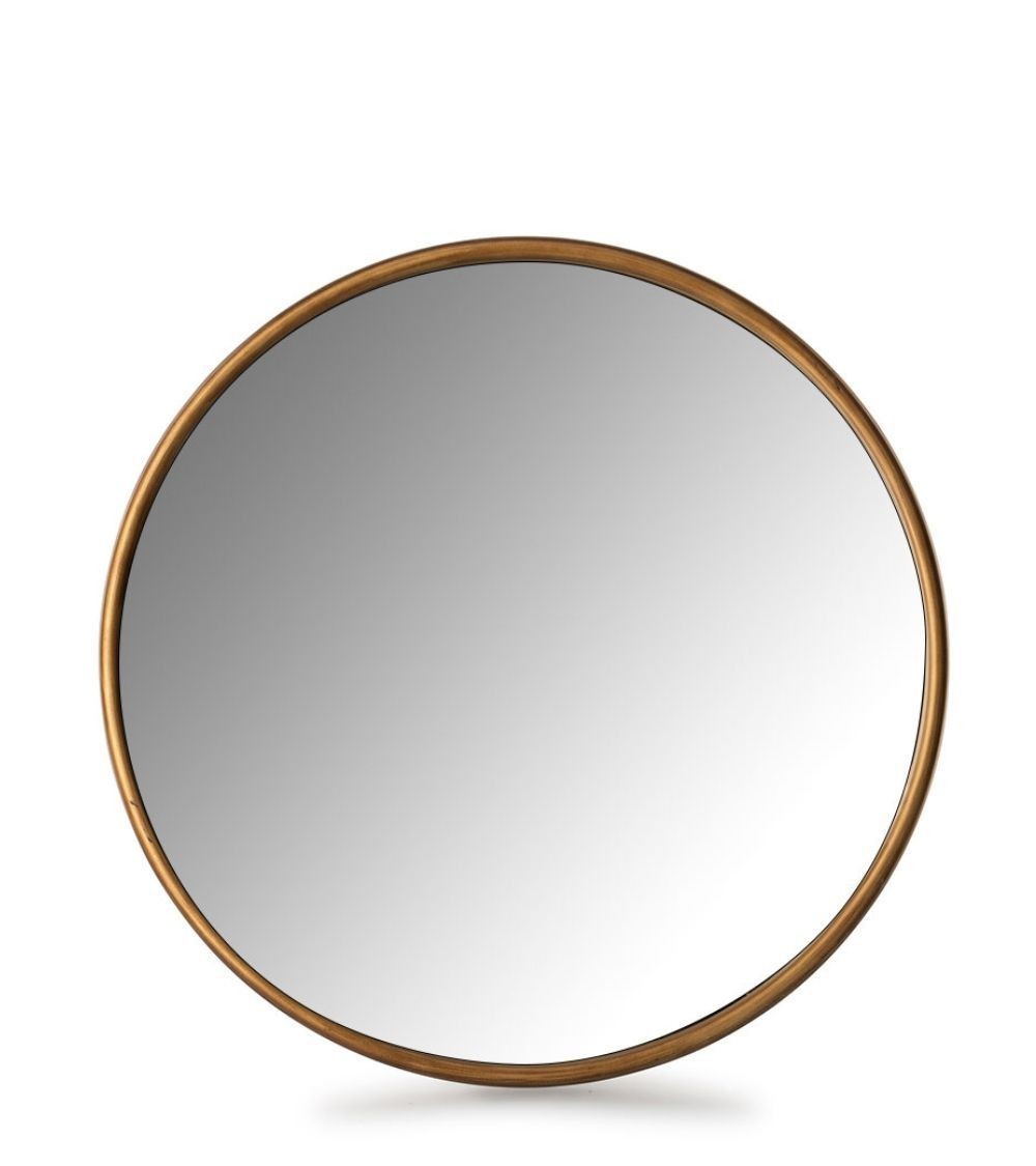 Miroir Rond Doré Gramdo D.80 cm - Athezza