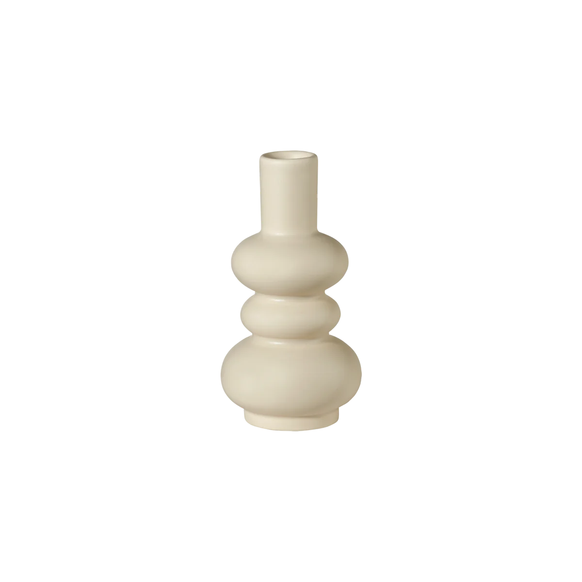 Petit Vase en Faïence Beige - ASA