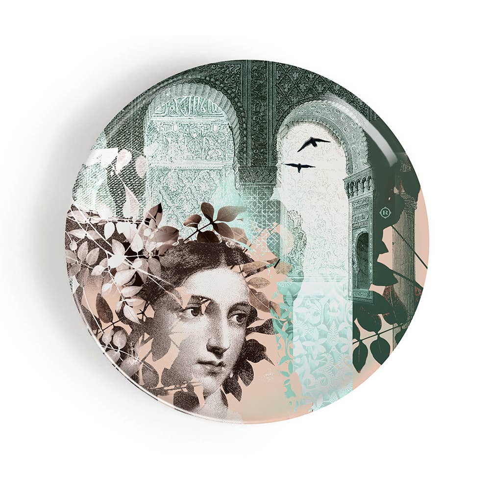 Set de 4 Assiettes à Dessert en Porcelaine ALHAMBRA ø21 cm - Ibride