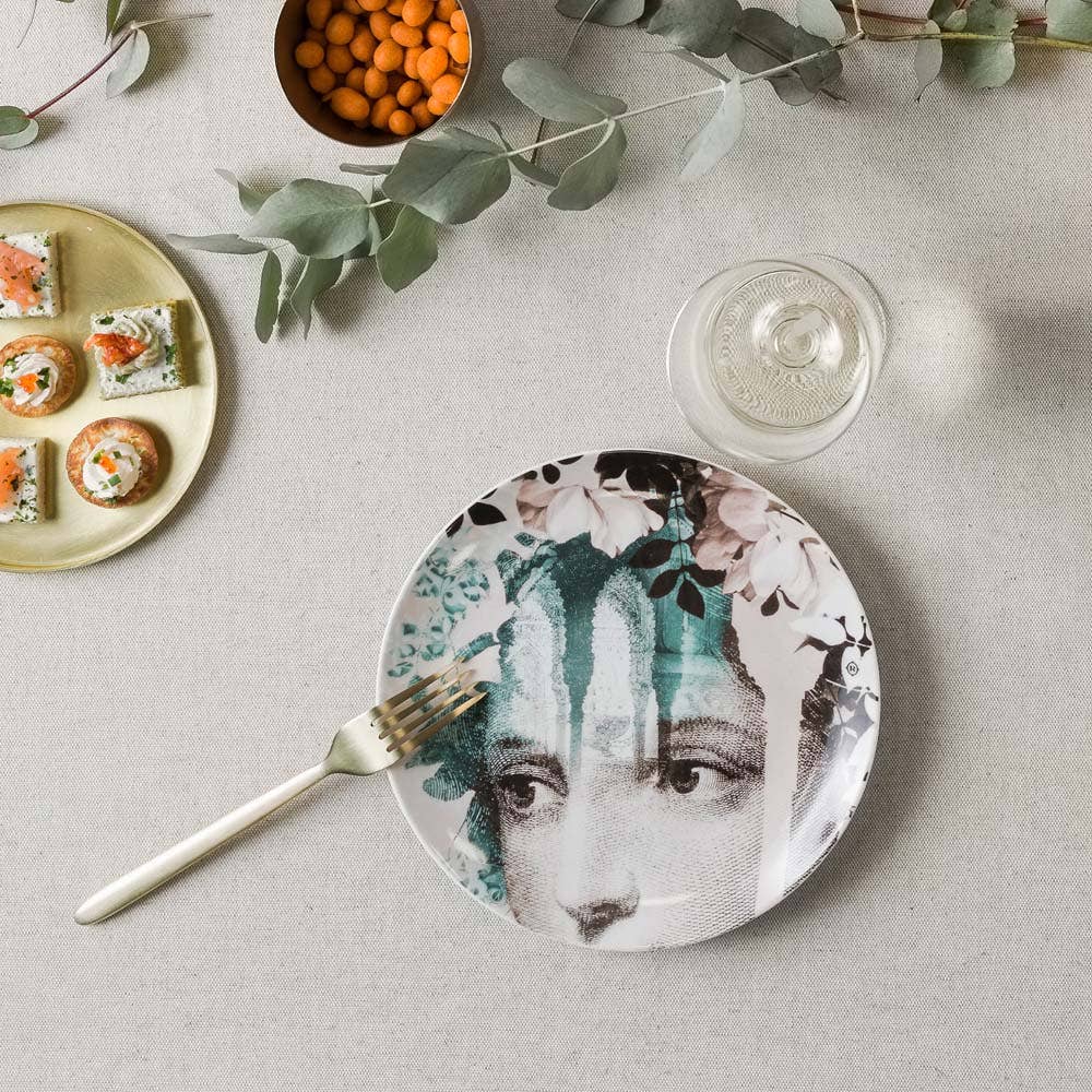Set de 4 Assiettes à Dessert en Porcelaine ALHAMBRA ø21 cm - Ibride