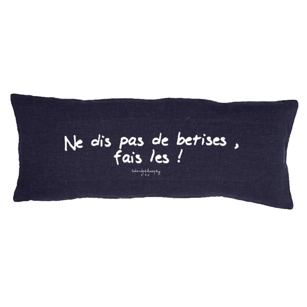 Coussin à Messages Bêtises - Bedandphilosphy