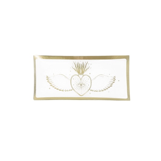 Plateau Rectangulaire en Verre "Ex-Voto" - Opjet