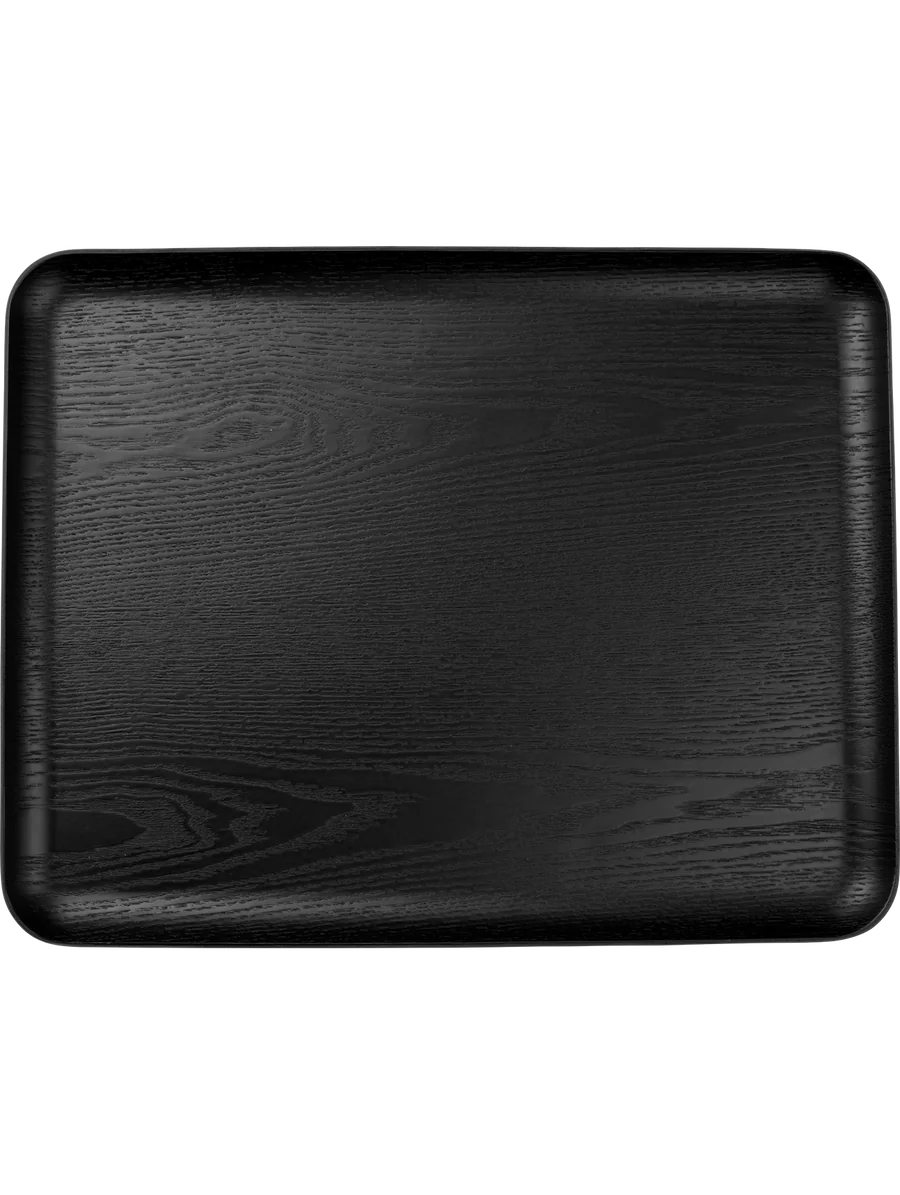 Plateau de Service en Bois Noir - ASA