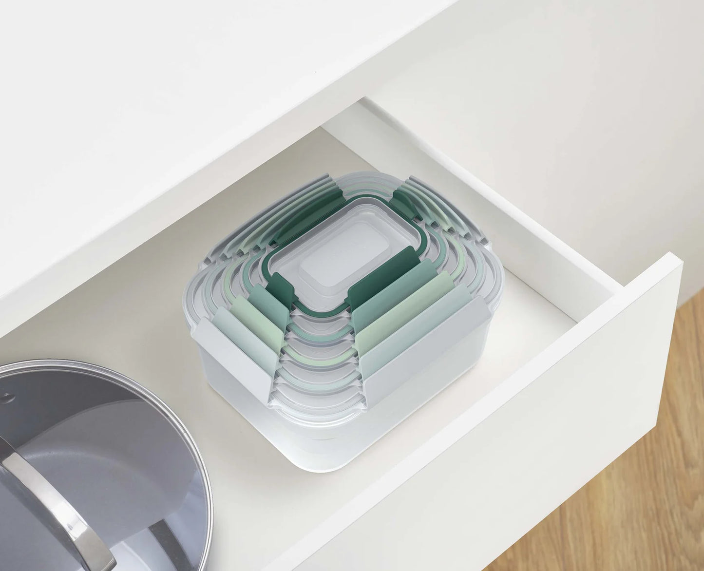 Lot de 5 Boîtes de Conservation Compactes Plastique - Joseph Joseph
