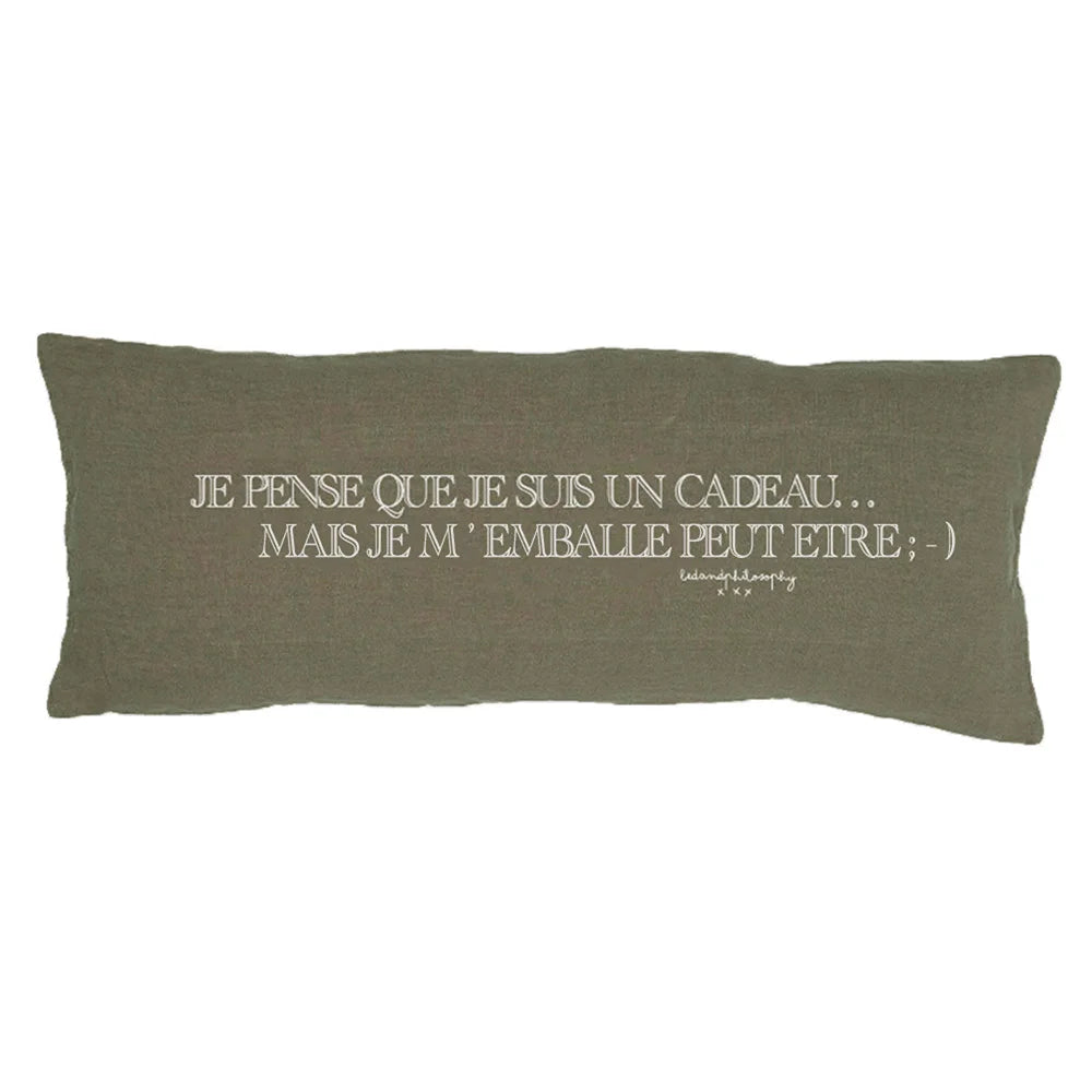 Coussin à Message Cadeau - Bedandphilosophy
