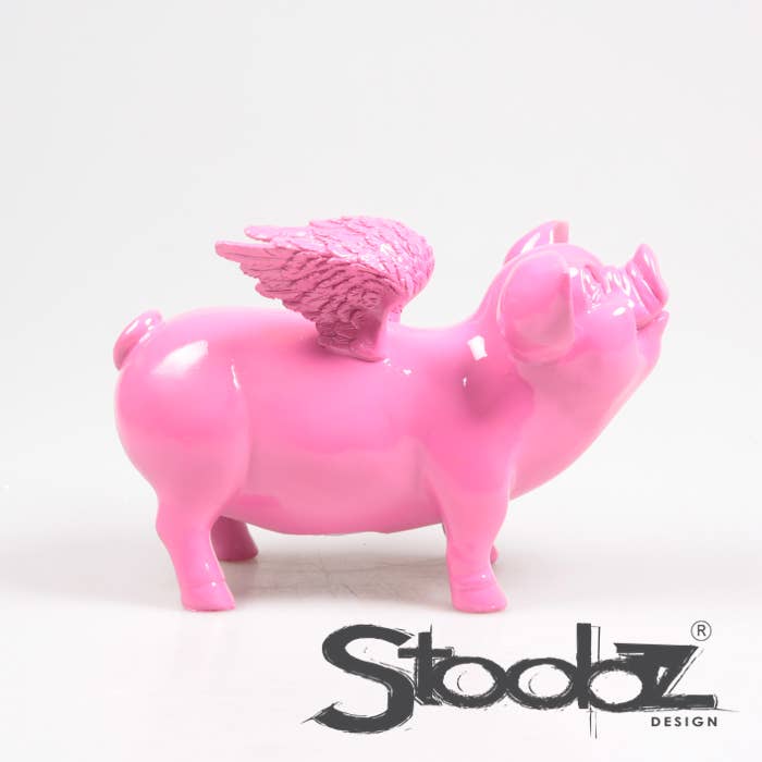 TIRELIRE COCHON AILÉ STOOBZ 14X25X15 CM | TIRELIRE |