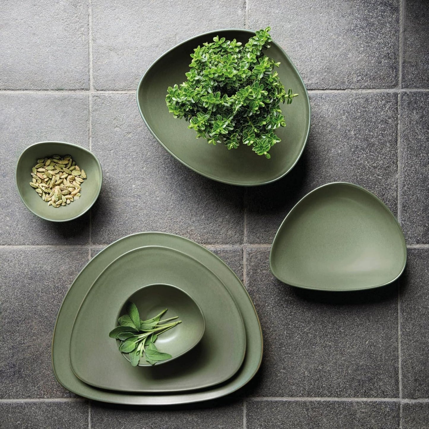 Set de 2 Assiettes Cuba en Grès -Asa