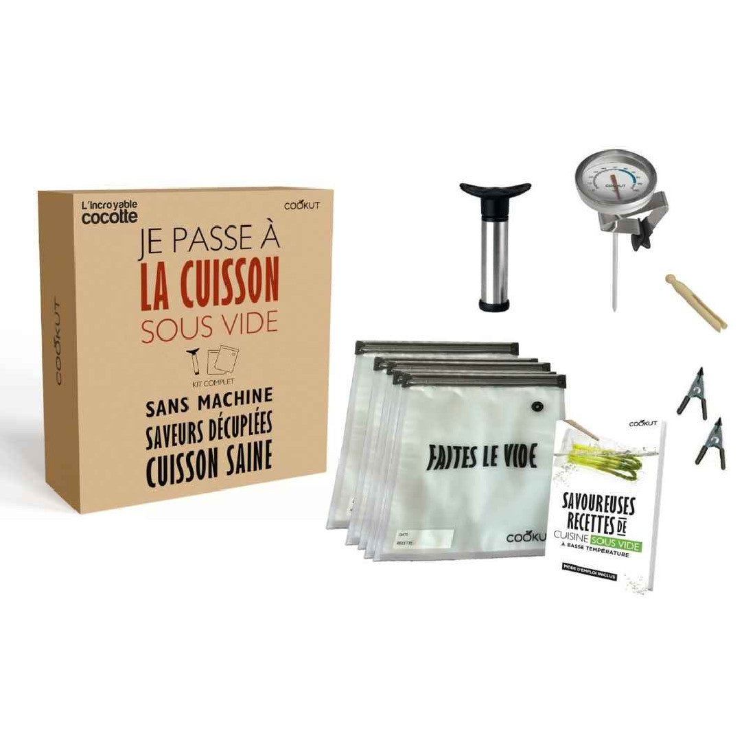 Kit de Cuisson Sous Vide Sans Machine - Cookut