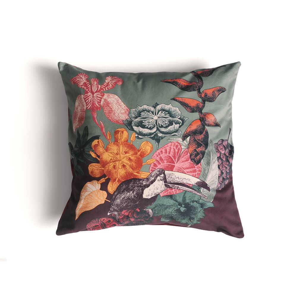 Coussin en Velours Boucan 50x50 - Ibride