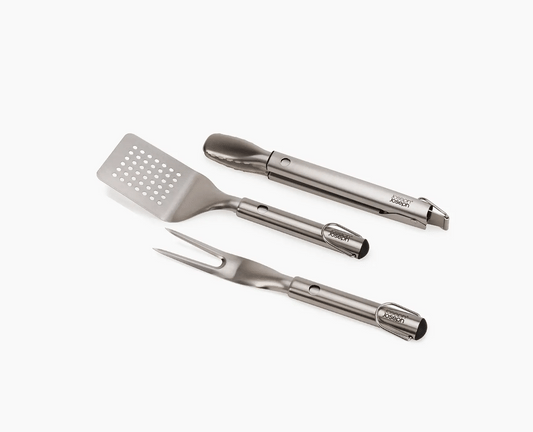 Set Spatule, Pince & Fourcette pour BBQ Rétractables - Joseph Joseph