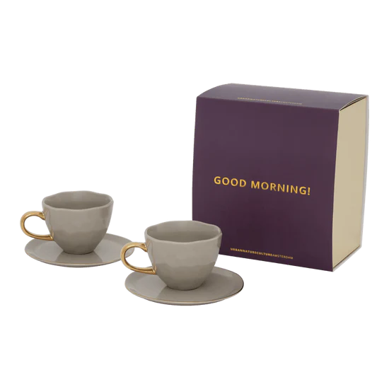 Set de 4 Tasses & Soucoupes Good Morning Espresso - Urban Nature Culture
