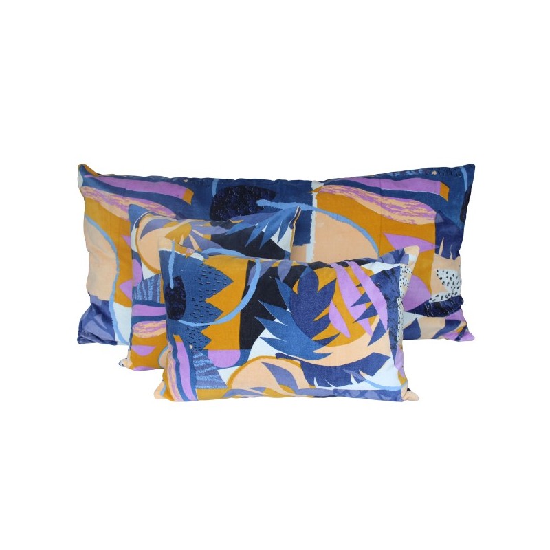 Housse de Coussin Papercut Indigo - Haomy