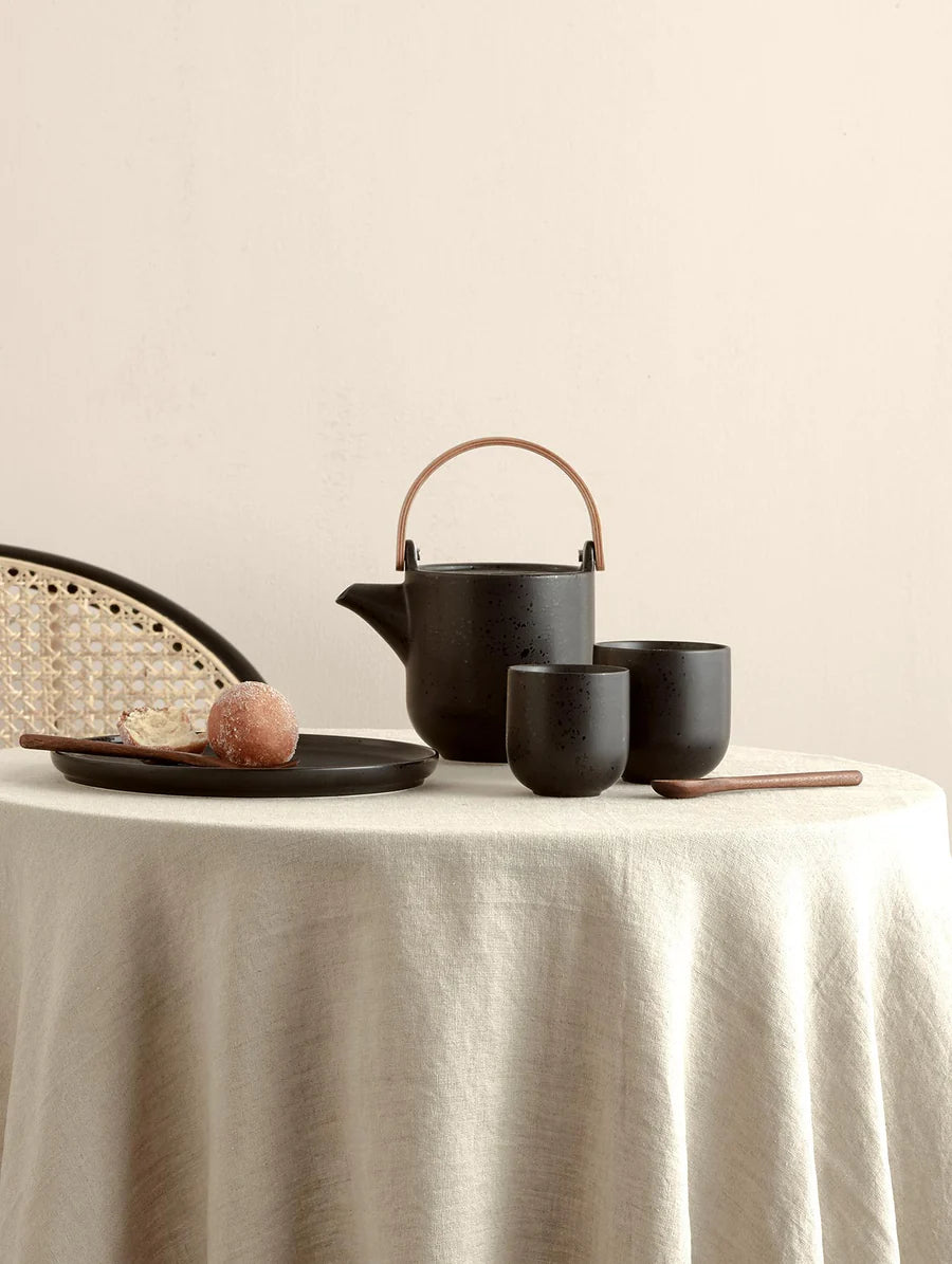 Théière Coppa en Porcelaine avec Manche en Bois - ASA