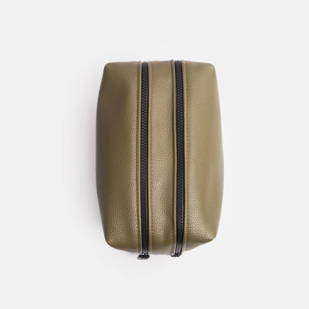 Grande trousse de toilette verte