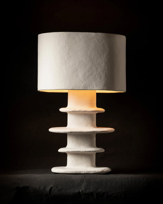 Lampe de Table Blanche en Papier Mâché Earth - Serax