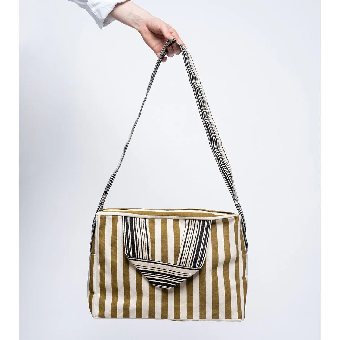 Sac Petite Escapade Canisse Bronze en Coton - Les Toiles du Soleil