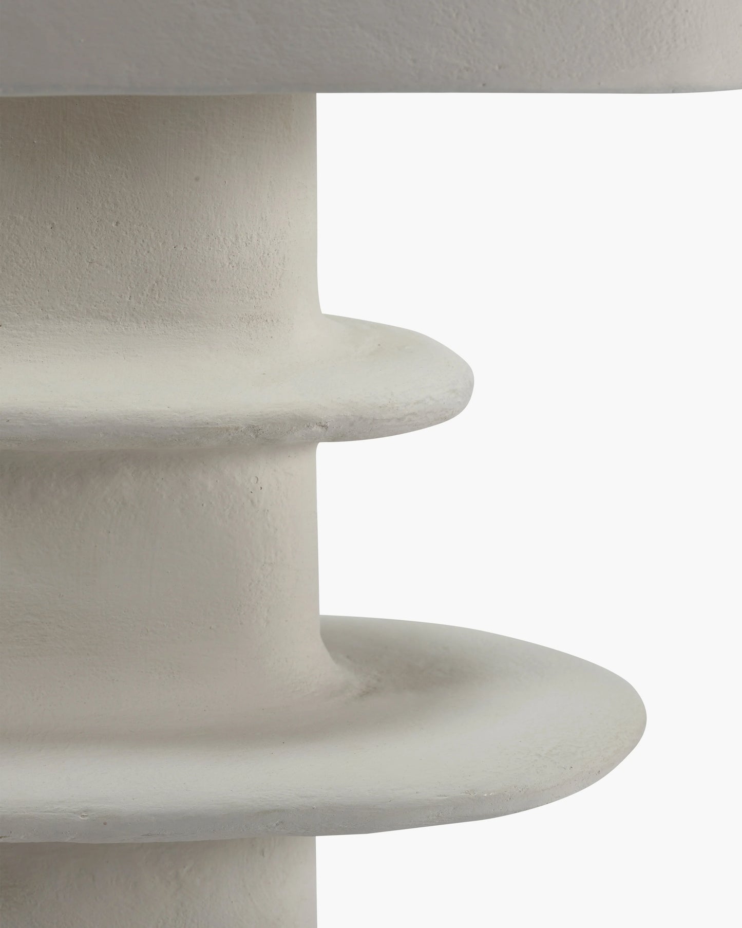 Lampe de table en papier mâché blanc géométrique Terre - Serax