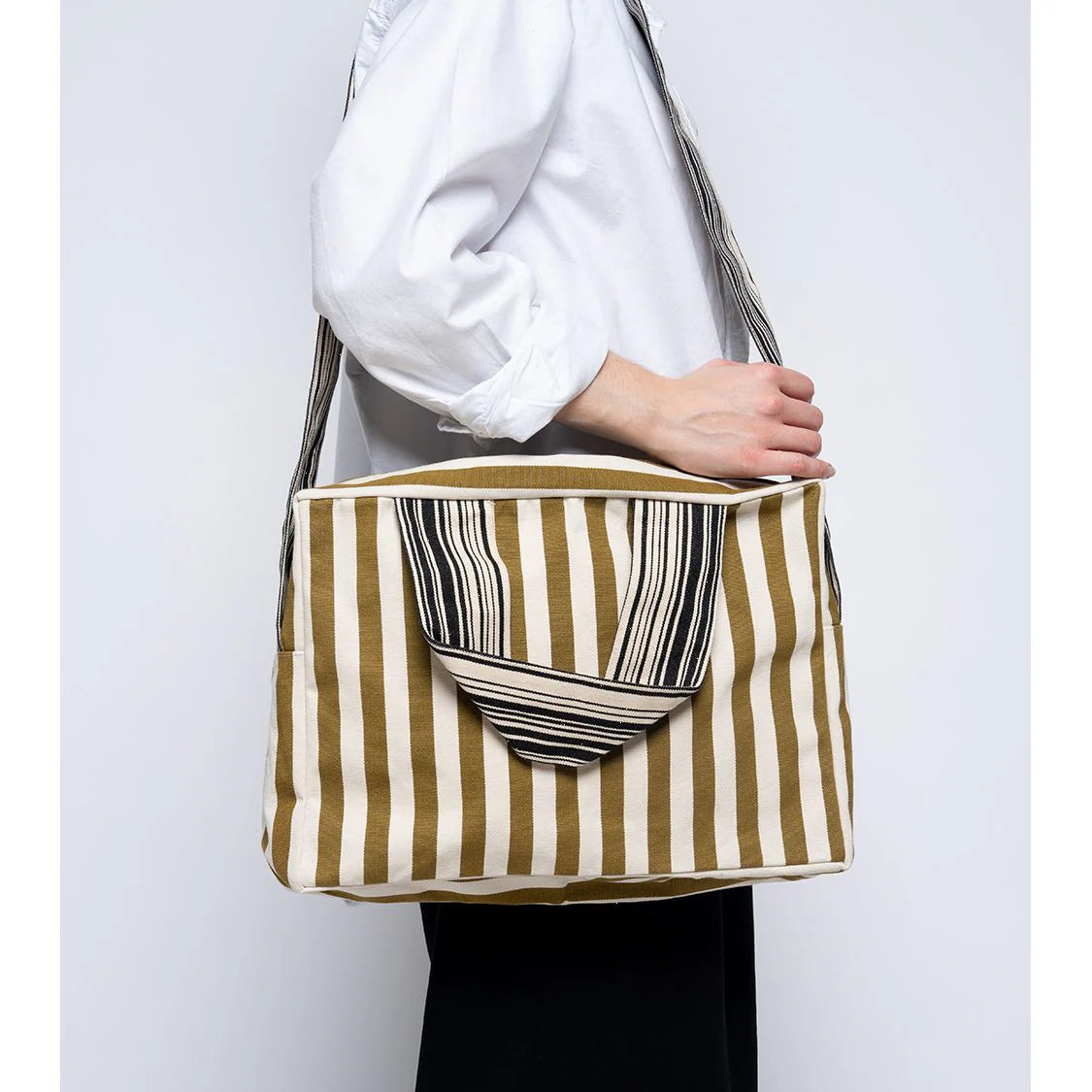 Sac Petite Escapade Canisse Bronze en Coton - Les Toiles du Soleil