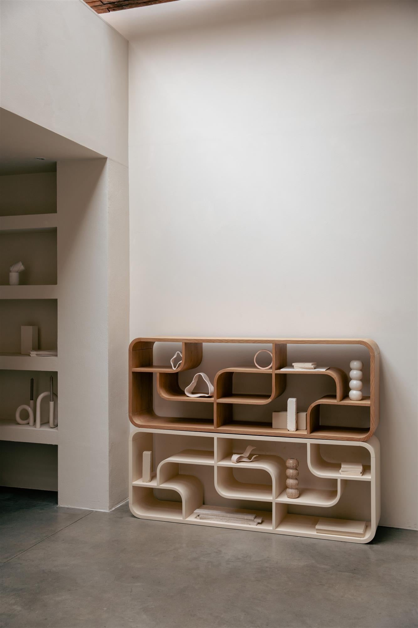 Étagère Seven Beige ou Bois Naturel - Zuiver