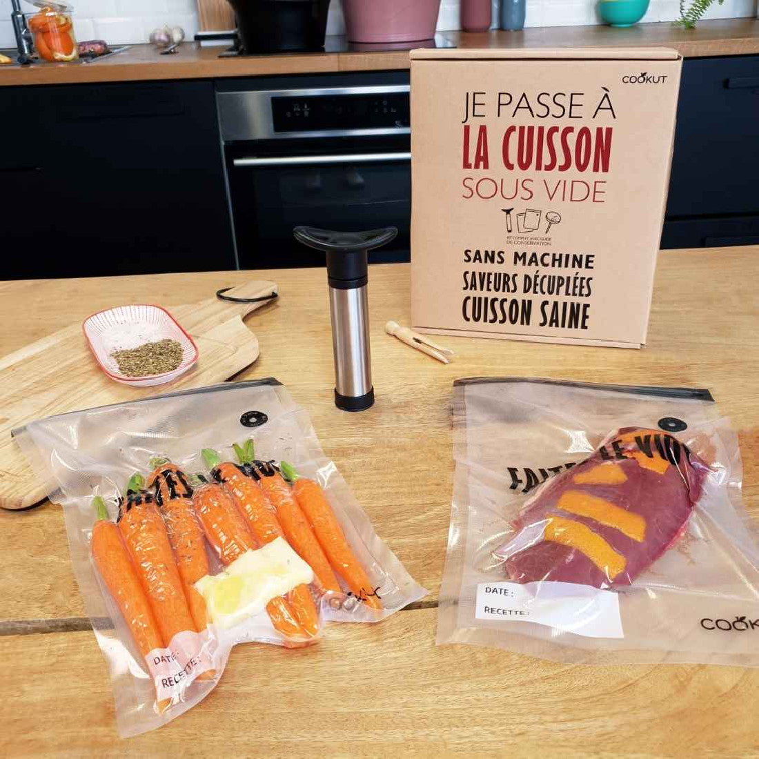 Kit de Cuisson Sous Vide Sans Machine - Cookut