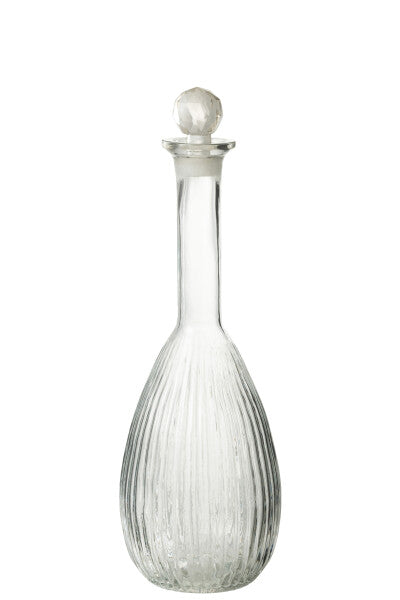Carafe en Verre Transparent Lignes - Jolipa