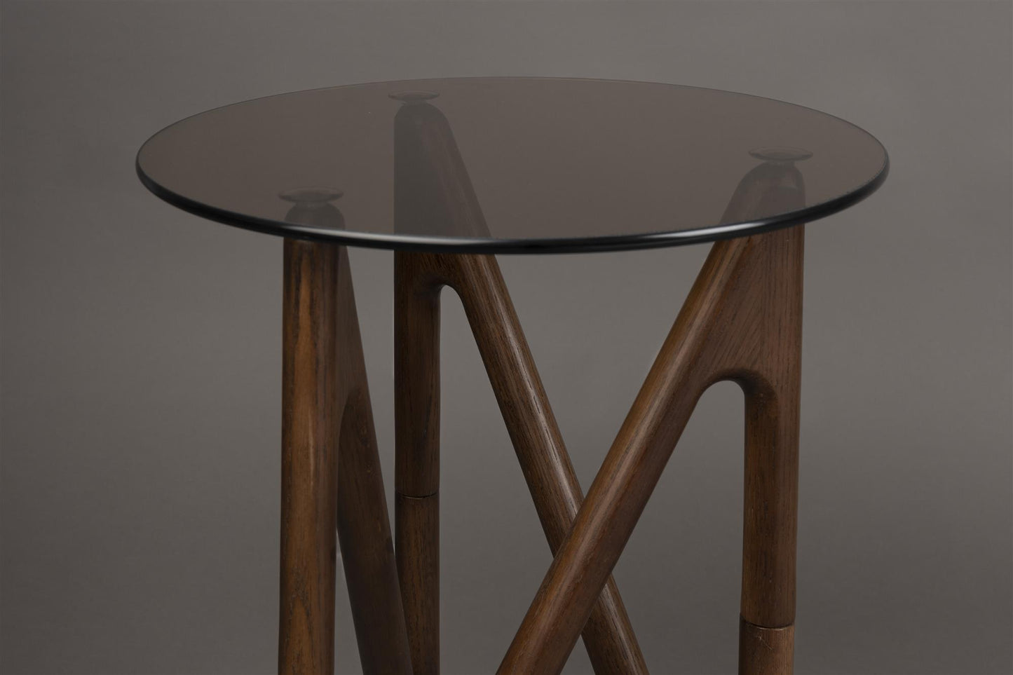 Table d'Appoint Naia en Chêne et Verre - DutchBone
