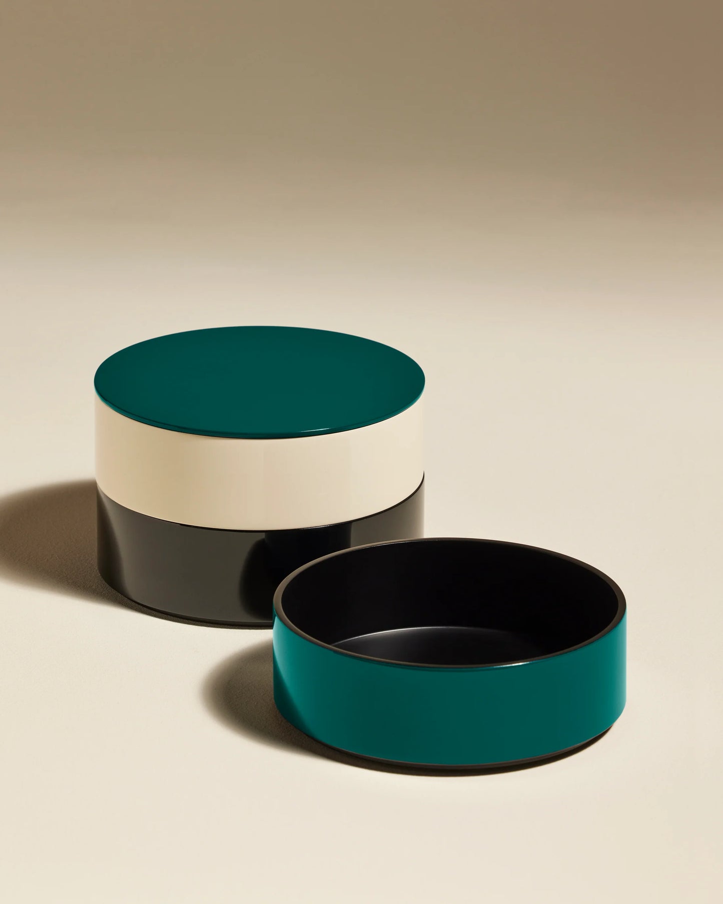 Boîte Ronde à Bijoux Totem, Bleu Sarah, Ø17xH15,6 cm - Maison Sarah Lavoine