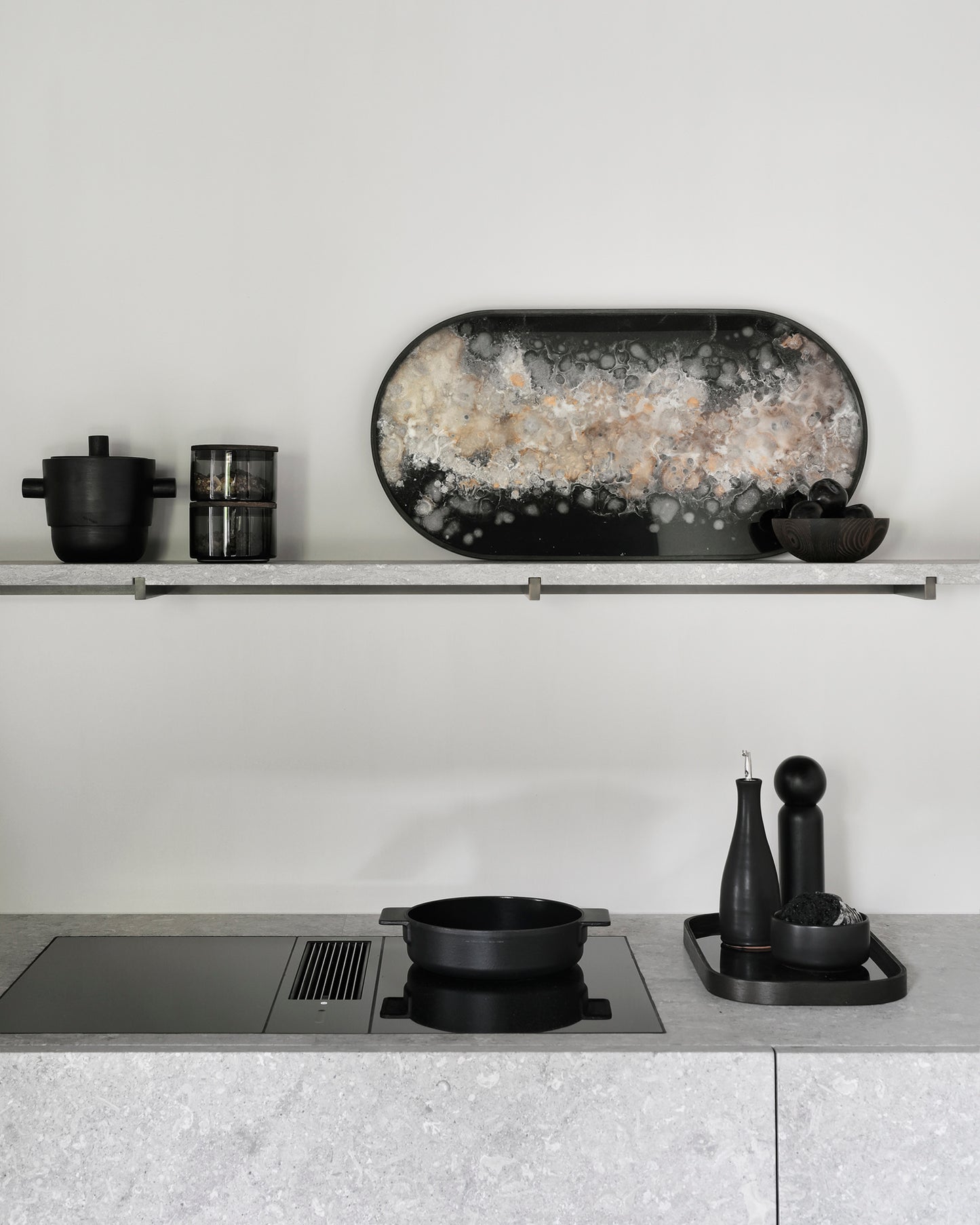 Plateau en Verre Organic Noir - Ethnicraft