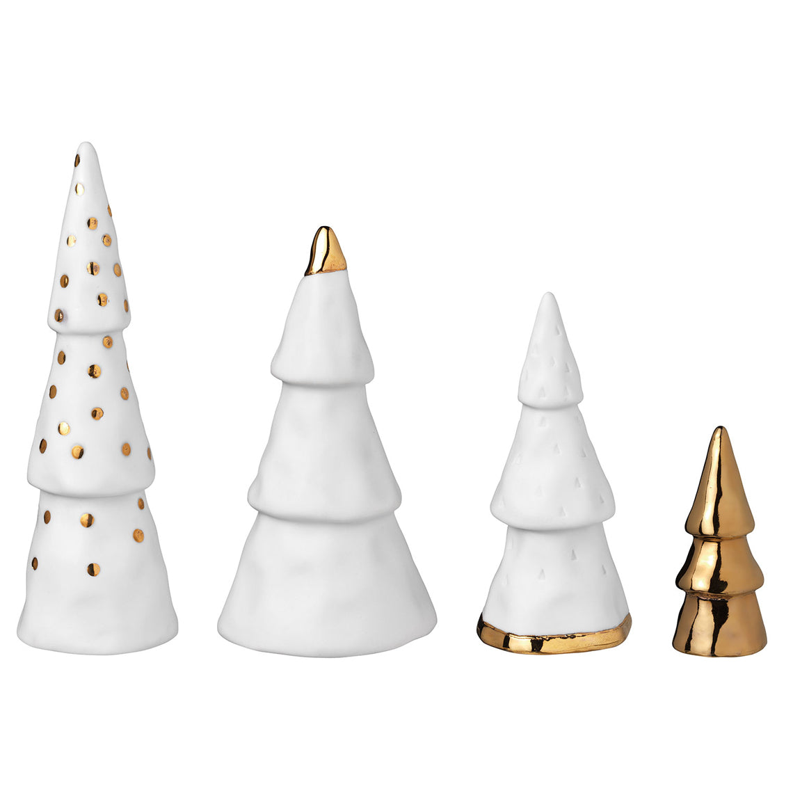 Forêt de Noël en Porcelaine, 4 Sapins - Räder