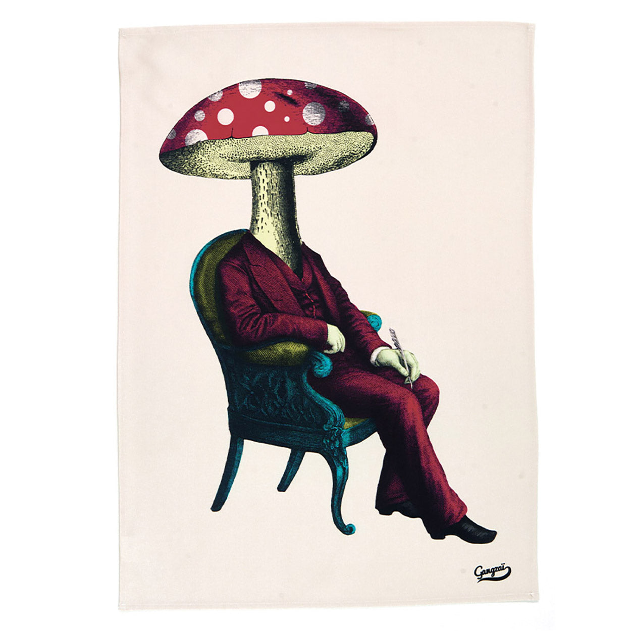 Torchon Imprimé Décalé en Coton 50x70 - Gangzaï