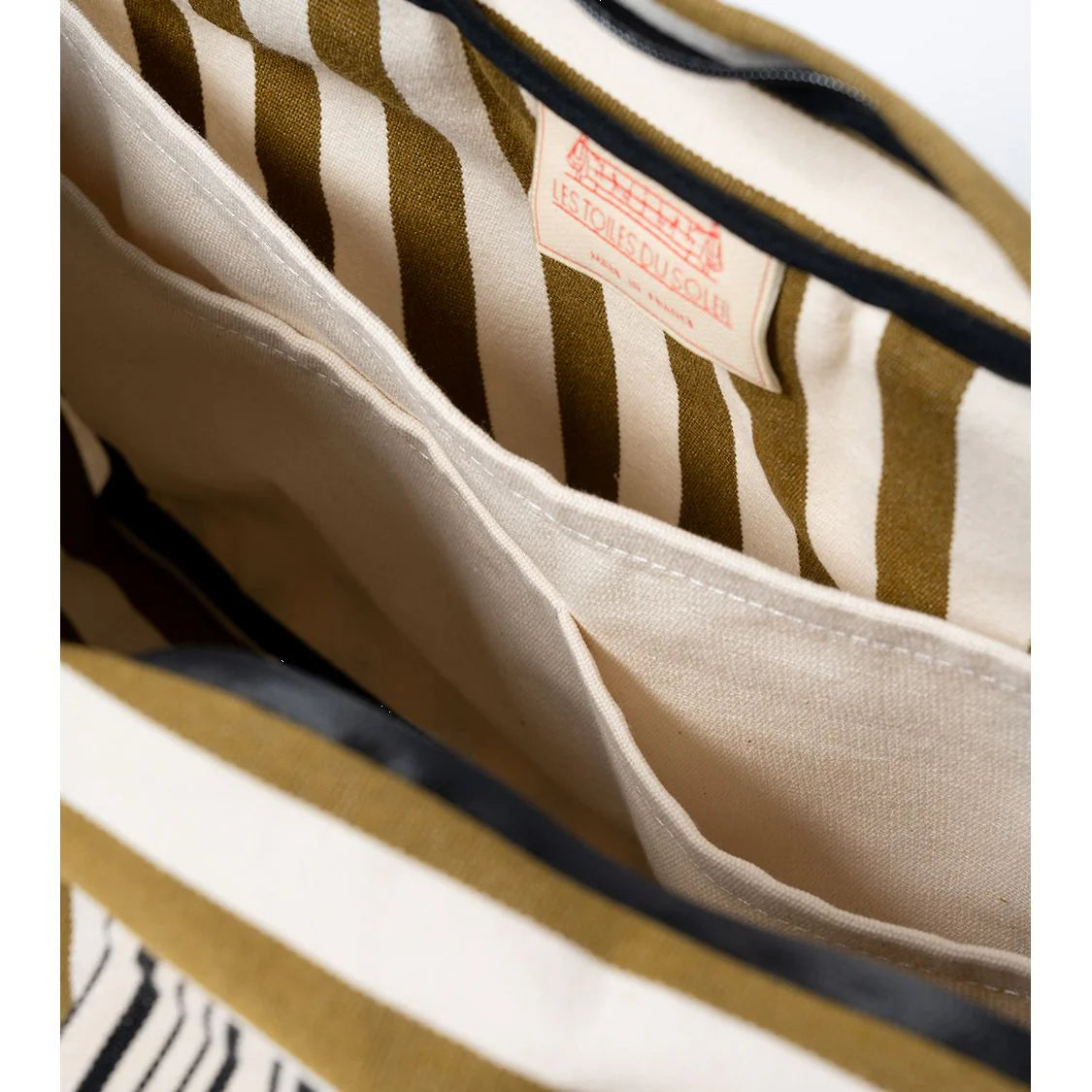 Sac Petite Escapade Canisse Bronze en Coton - Les Toiles du Soleil