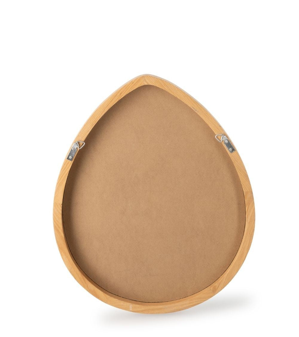 Miroir Droplet Bordure en Chêne - Athezza