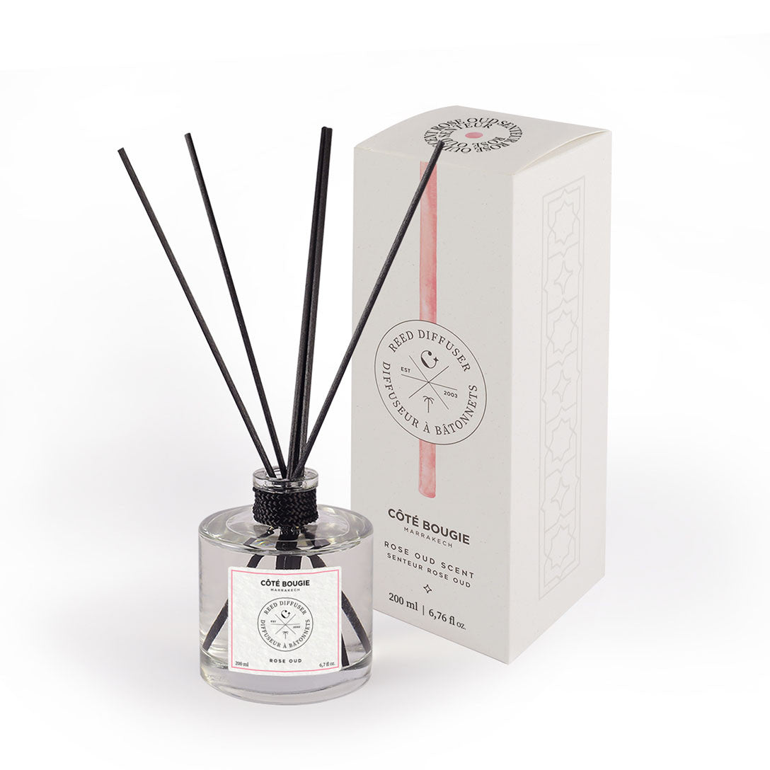 Diffuseur Bâtonnet Rose Oud - Côté Bougie