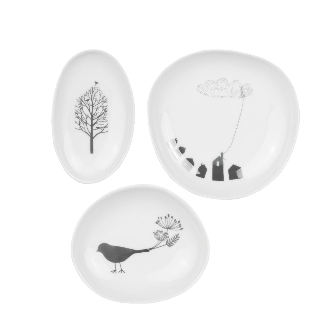 Set de 3 Vide-Poches en Porcelaine - Räder