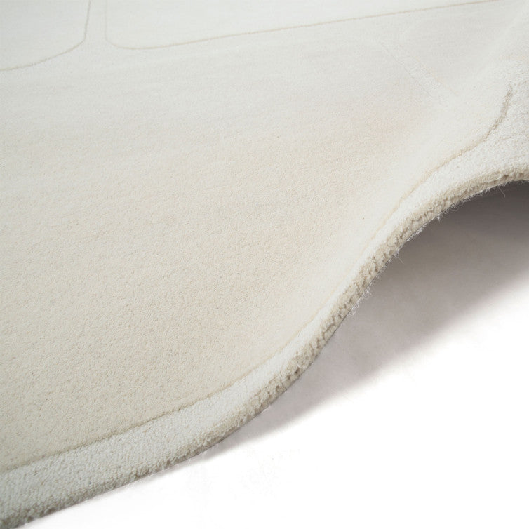 Tapis Terra en Laine 160x230 cm Écru - Idaho Éditions