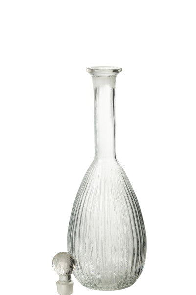 Carafe en Verre Transparent Lignes - Jolipa