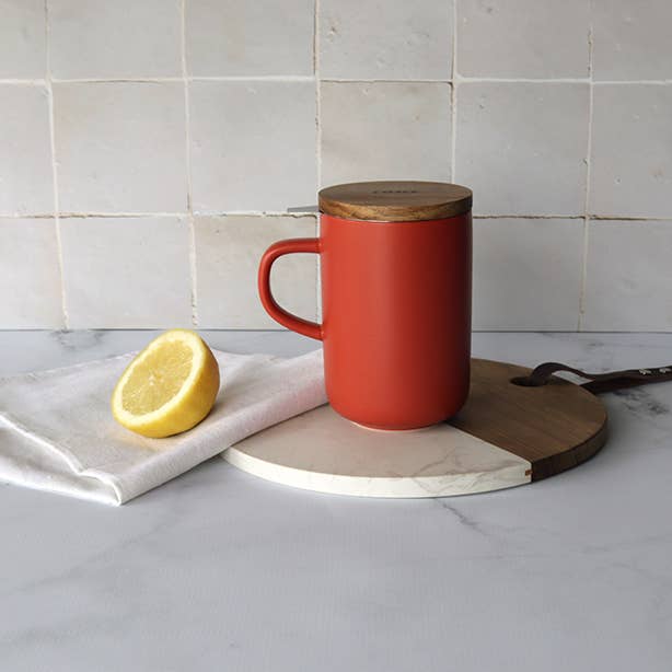Mug Tisanière en Grès et Filtre en Inox 475 ml - Ogo Living