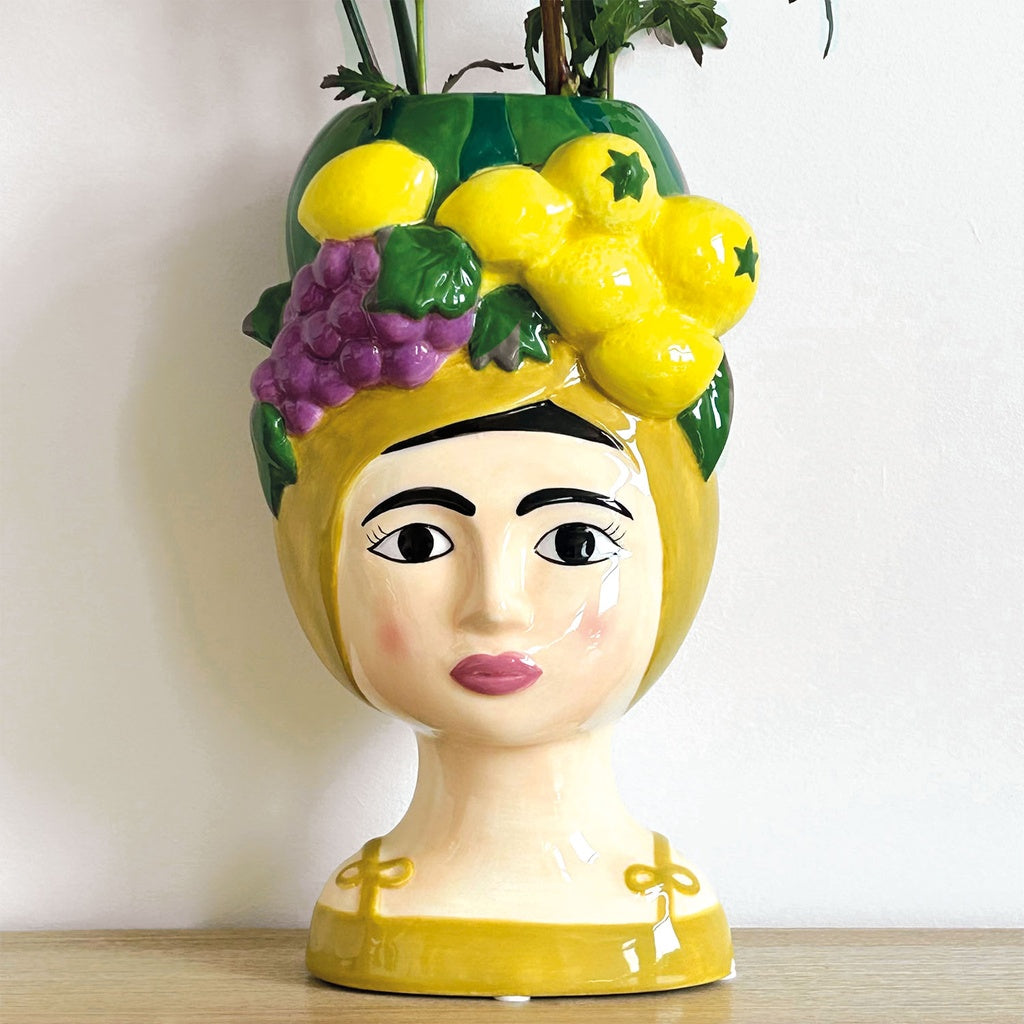Vase Femme Citrons en Céramique - Opjet