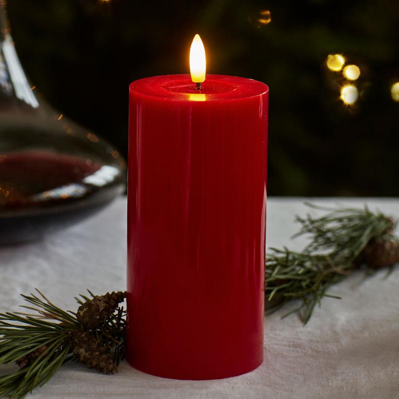 Bougie LED en Cire Pillier - Sirius